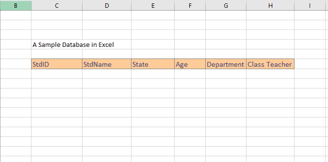 Crear una base de datos de bÃºsqueda en Excel 1
