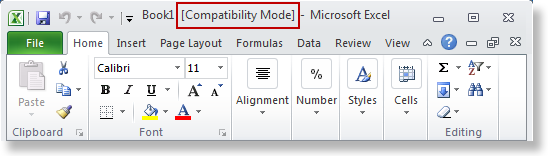 Ejecute la aplicaciÃ³n Excel en modo de compatibilidad