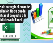 4 formas de corregir el error de compilaciÃ³n No se puede encontrar el proyecto o la biblioteca de Excel
