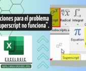 4 correcciones para el problema Â«Excel Superscript no funcionaÂ».